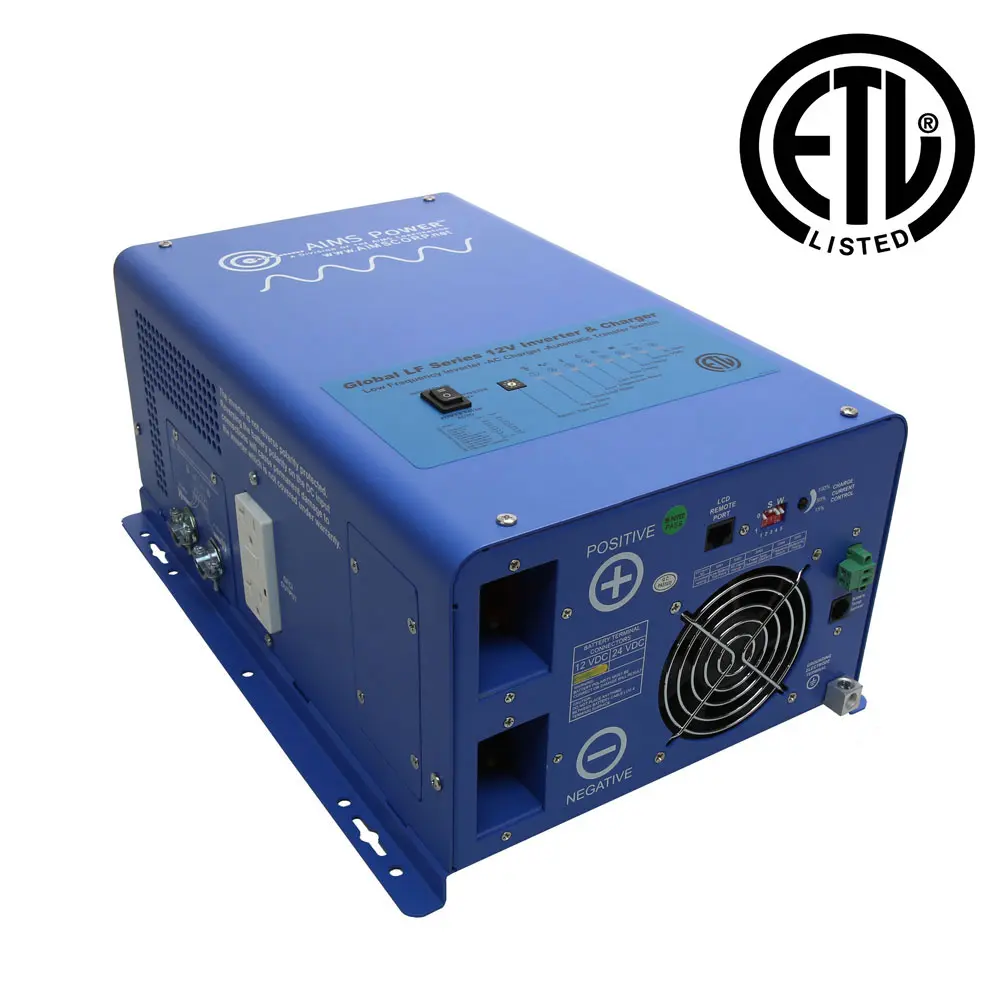 3000 Watt Pure Sine Inverter Charger - ETL Listed Conforms to UL458 / CSA 22.2 Standards