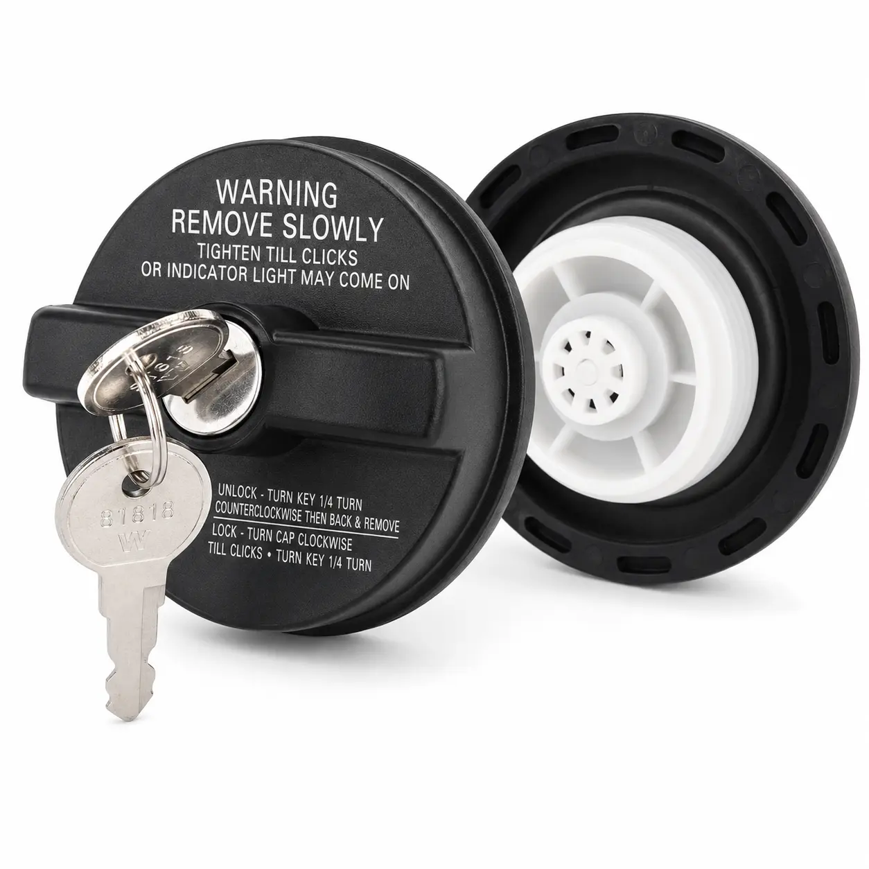Locking Gas Cap, Lock Fuel Cap For Toyota 4Runner,Camry,Corolla,Tundra,Tacoma,Rav4,Highlander,Avalon,Sequoia,Prius & Honda Civic,Accord,CRV,Fit,Pilot & Nissan Altima,Sentra &Chevy Silverado