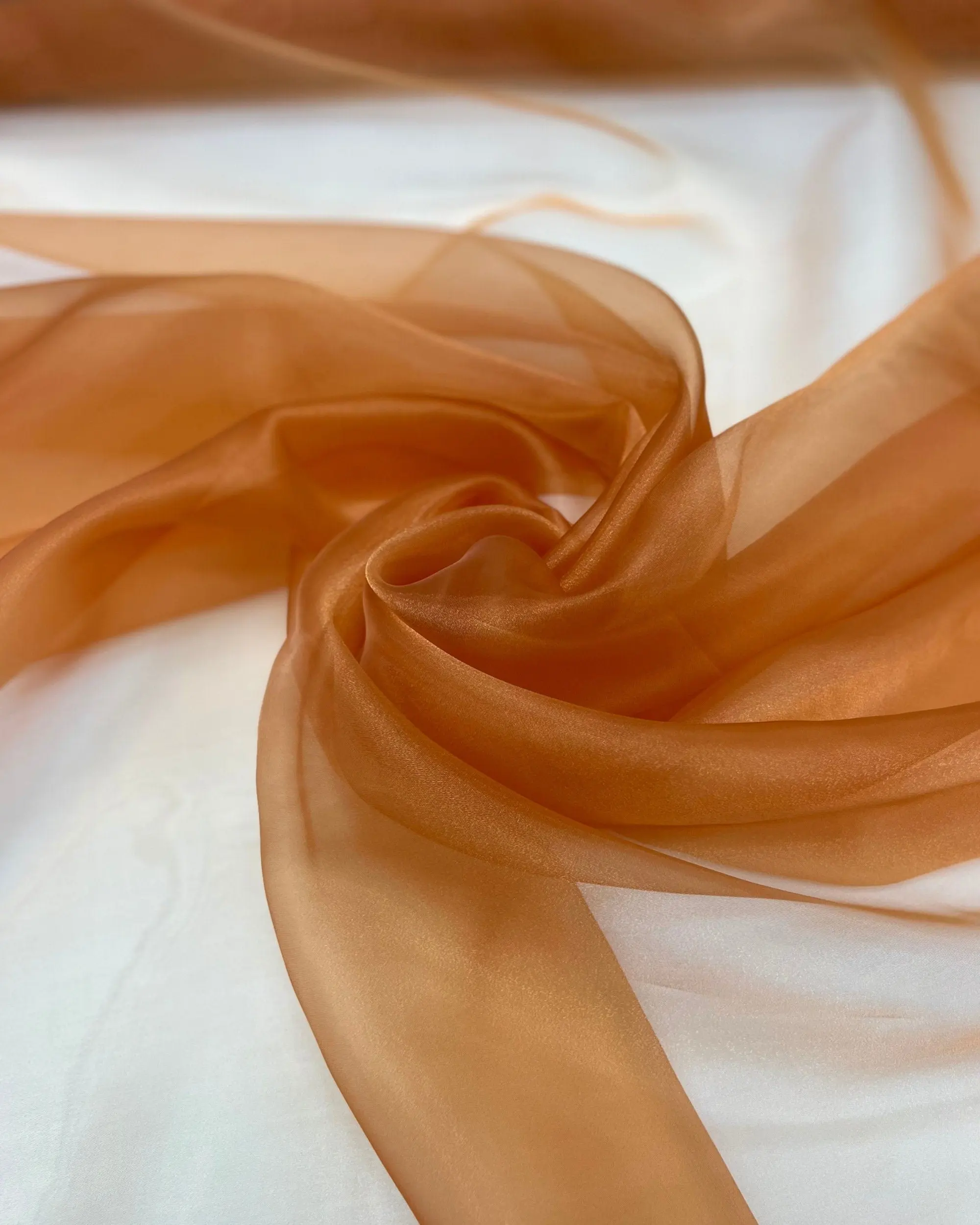 Orange Crystal Organza