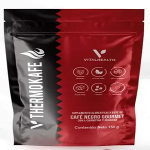 Vital Health THERMOKAFE by Vital Health Global from Mexico - Gourmet Black Coffee with L-Carnitine & Guarana - Sugar Free, Keto Friendly, 150g