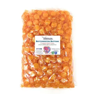 Butterscotch Buttons Wrapped Candy - 4 lbs.