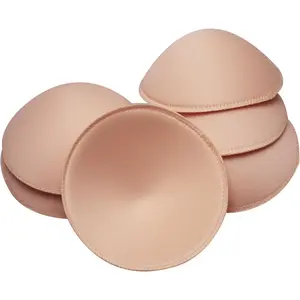 3 pairs Round Soft Bra Inserts Pads Removable  Bra Cups inserts Mastectomy Bra Inserts For Bikini Top Swimsuit