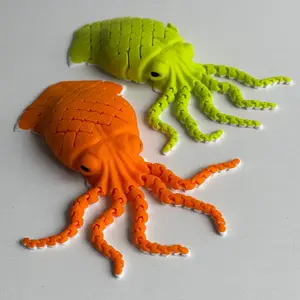 Squid 3D Printed Flexi Fidget Toy