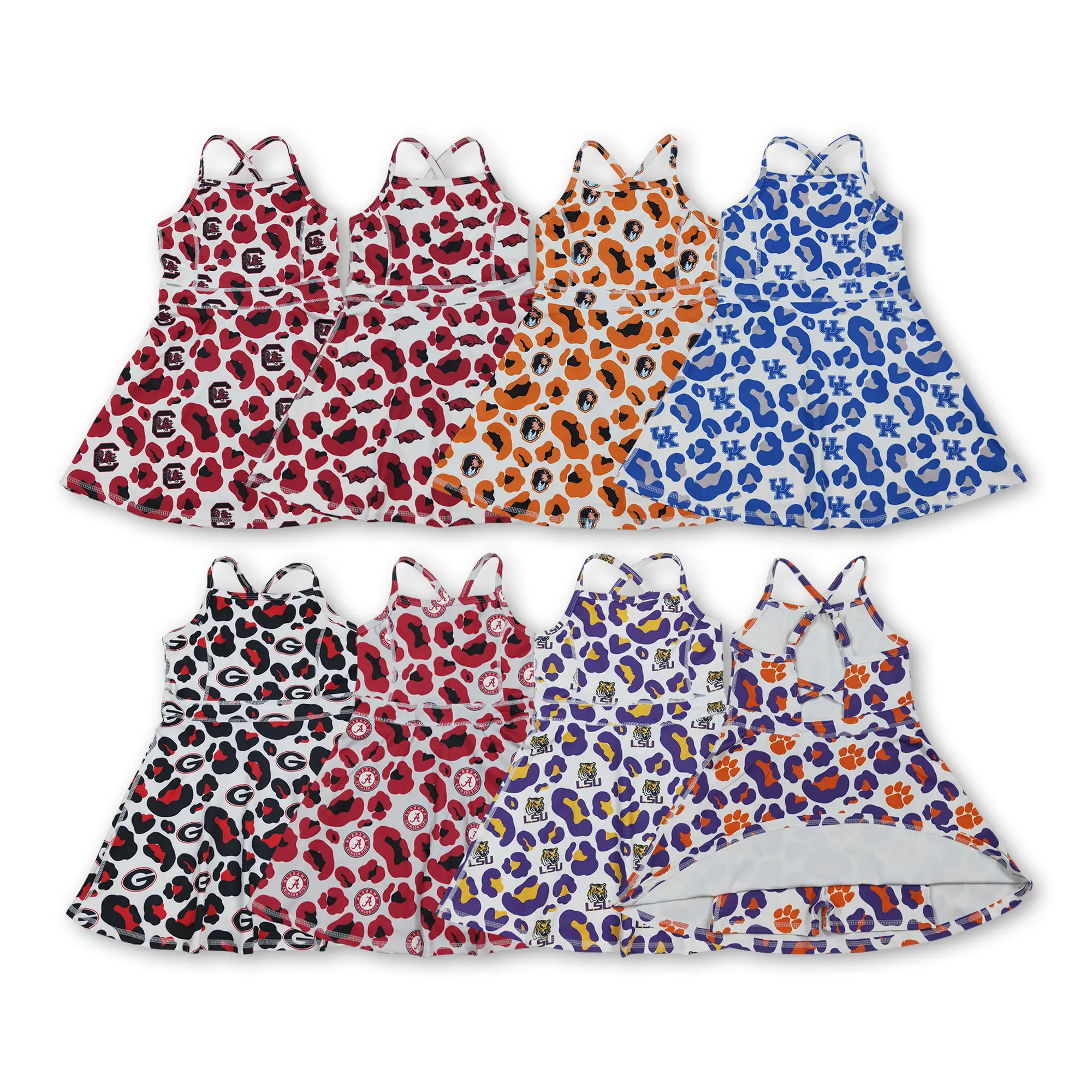 Kids Girl Summer Sports Dress Quick Dry Active Summer Dress Cheerleading Uniform
