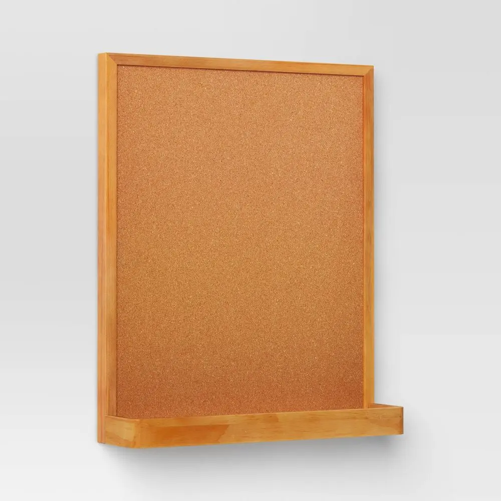 17"x20" Memo Board with Shelf Brown - Threshold