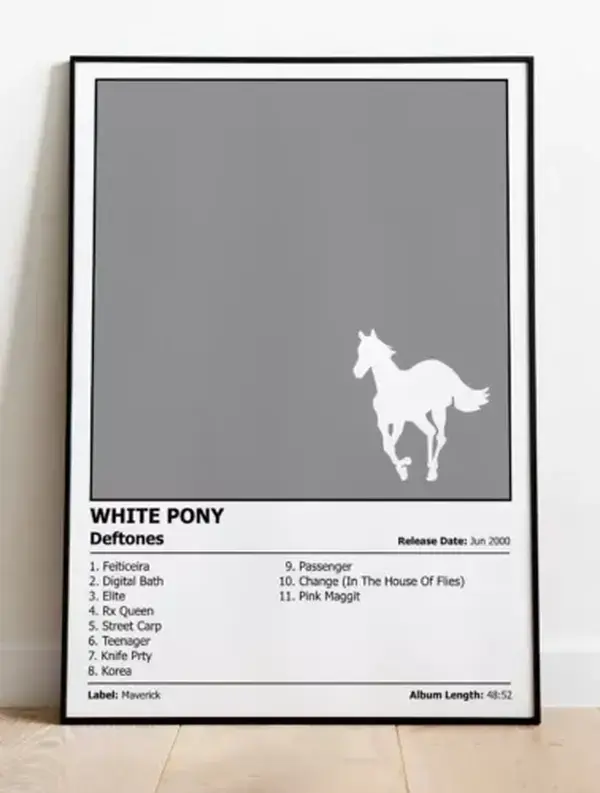DEFTONES - White Pony | Music Album Cover Print Poster | A4, A3, A2, A1
