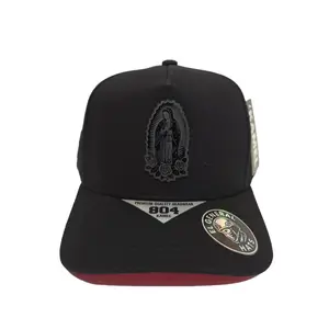 Gorra de la Virgensita, Black Snapback with Imagen de la Virgensita, Gorra de la Virgensita de alta calidad, Virgensita Hat