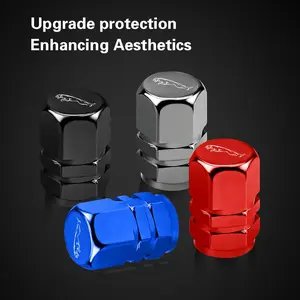 4pcs Aluminum Alloy Car Wheel Tire Valve Caps Tyre Rim Stem Covers For Jaguar F-Pace F-Type XF XJ XE I-Pace E-Pace XEL XFL S-Type XFR XKR X-Type