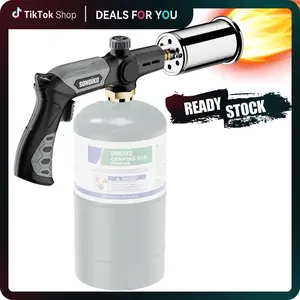 SonDiko Powerful Propane Kitchen Torch High Output , Heavy Duty Blow Torch, Weed Torches for Outside snow road charcoal(Propane Tank Not Included)Weed Burner 50,000 BTU Weed Torch with 11.5FT Hose