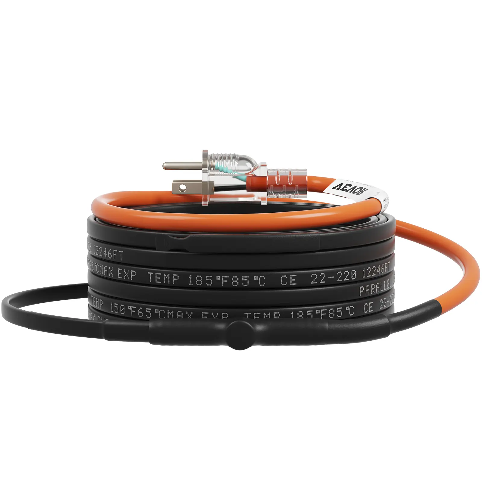 【summerfinds】VEVOR Self-Regulating Pipe Heating Cable, 30-feet 5W/ft Heat Tape for Pipes Freeze Protection, Protects PVC Hose, Metal and Plastic Pipe from Freezing, 120V