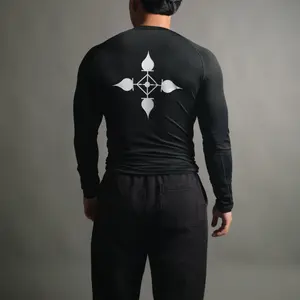 Chrollo Cross Compression Long Sleeve in Black