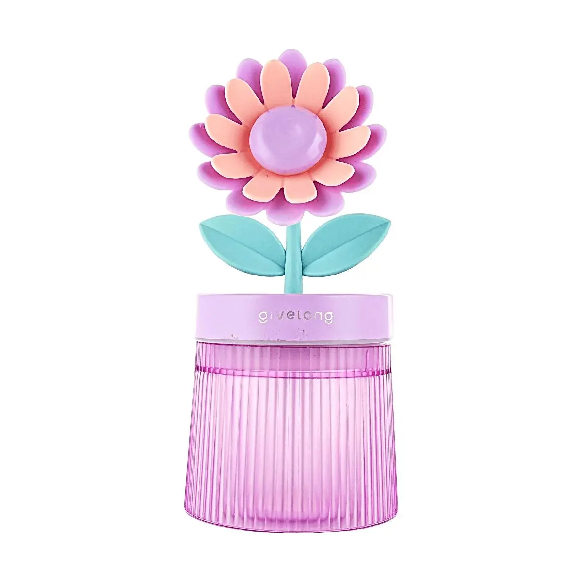 Golden Lion Sunflower Humidifier - USB Mini Desk Humidifier for Home & Office, Purple (9.6x9.6x20CM)
