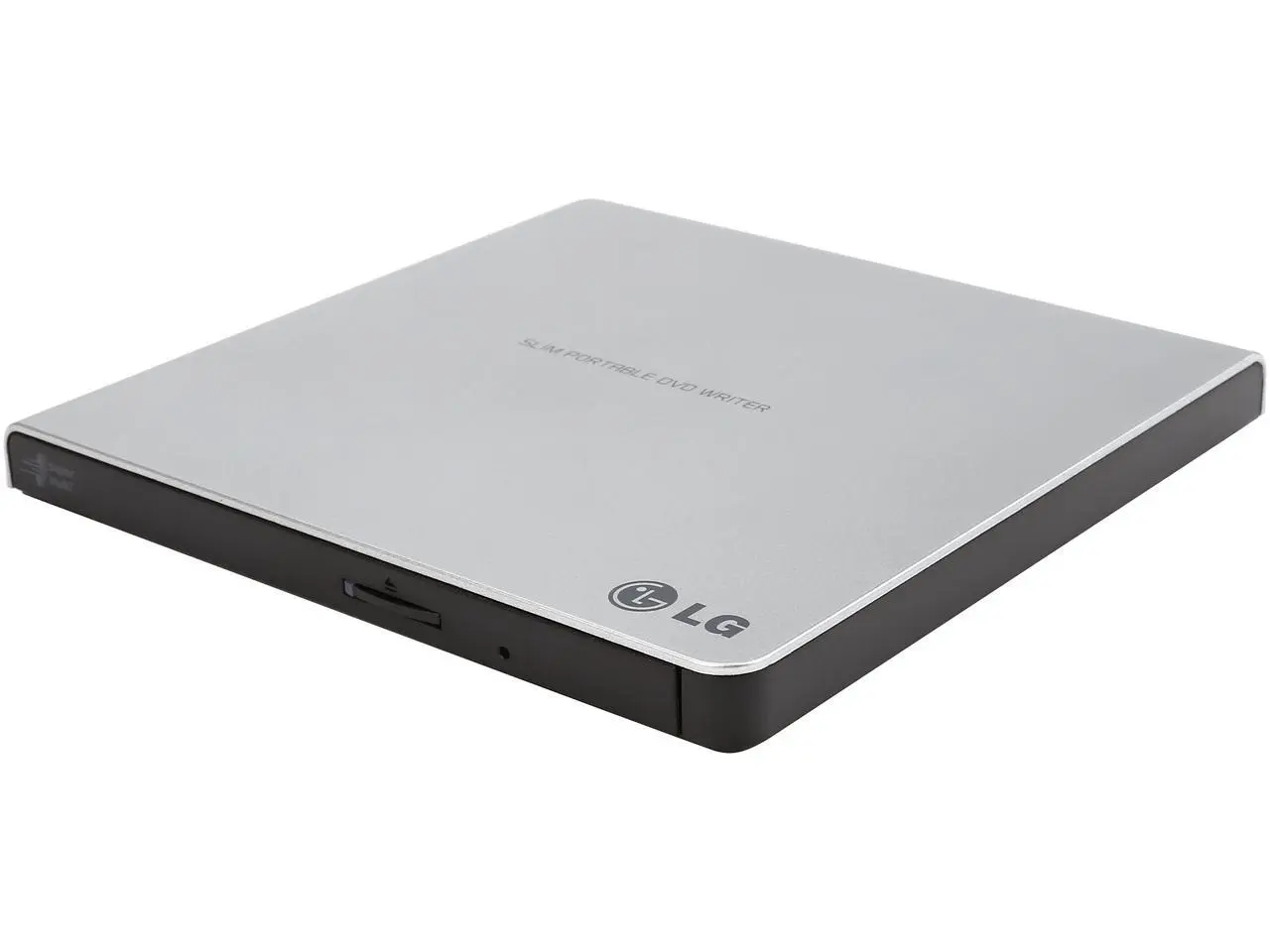 LG External CD / DVD Rewriter With M-Disc Mac & Surface Support (Silver) - Model GP65NS78