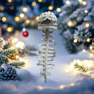 Realistic Dinosaur Skeleton Costume Set, Plush Mask Hood and Spinal Backpiece, Adult Wearable Halloween Role Play Party