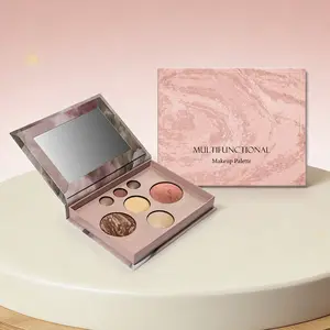 Multifunctional Makeup Palette, Flawless Eyeshadow Contour Blush Highlighter, Portable Daily Use Cosmetic Set, Compact Travel-Friendly Design, High Shine Makeup