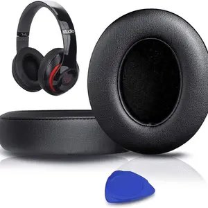 Replacement Ear Pads for Beats Studio 2 & Studio 3 Wired & Wireless, Soft Protein Leather, Noise Isolation Memory Foam, Extra Thickness for Comfort