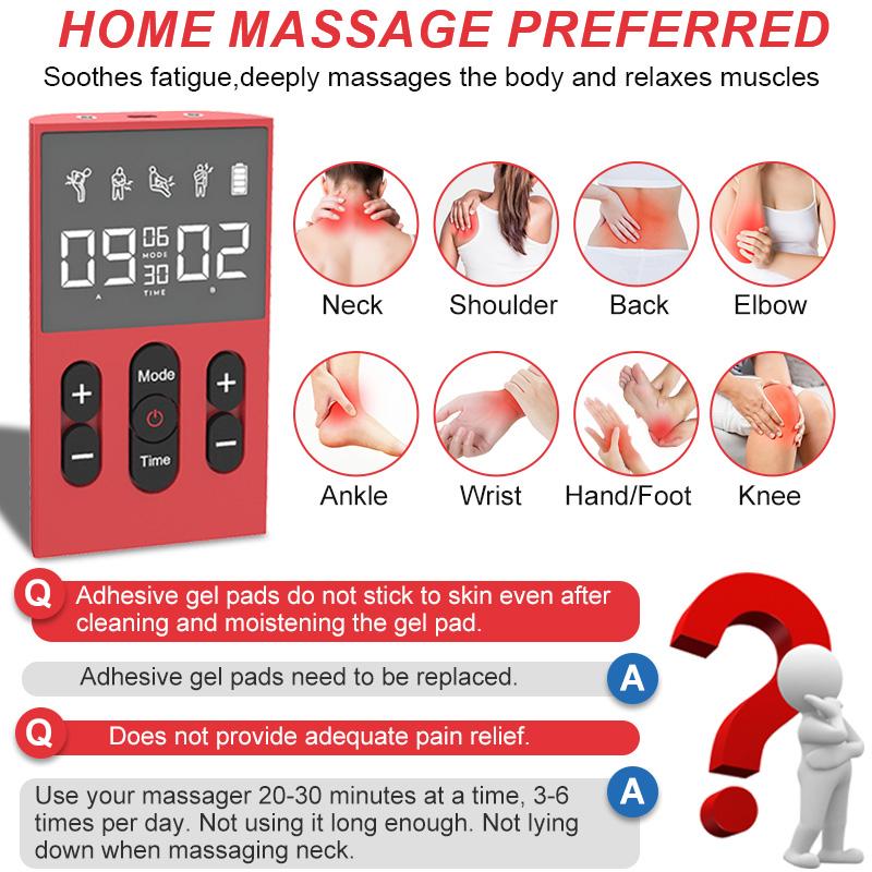 TENS EMS Unit Massager for Back Pain Relief, Shoulder Recovery and Physical Relax, Electronic EMS Massager for Effective  Relax, Dual Channel, 12 Modes, 36 Intensity Levels, Send a variety of patches, Gift