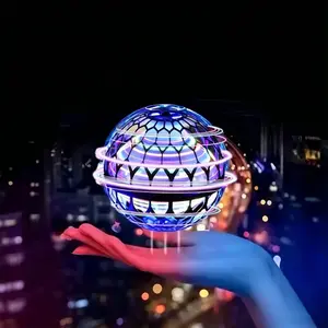 Flying Orb Ball Toy | USB Rechargeable Intelligent Sensor Flying Globe | LED Light Boomerang Stunt Ball | Indoor Outdoor Toy for Kids Boys Girls Ages 6-12+