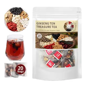 Kidney Tea Formula Ginseng Eight Treasure Tea, Ginseng Eight Treasures Tea, Organic Kidney Cleanse Tea, Traditional Healthy Kidney Cleansing Tea for Men & Women Natural Beverage