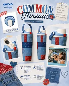 Owala Common Threads 30 Oz FreeSip Water Bottle