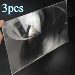 Optical Projection Solar Fresnel Lens, Pmma Material Projector Flat Magnifying Glass, Solar Concentrating Lens for Efficient Sunlight Utilization