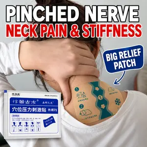 3-pack neck soothing plaster patches—relieve neck and shoulder pain, alleviate nerve compression discomfort, improve stiffness in the neck, reduce numbness, help with low-head posture strain, breathable and form-fitting for everyday care.