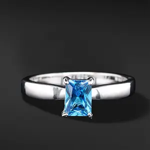 Blue Ocean Engagement Ring for Her – Unique & Elegant Ocean-Inspired Jewelry