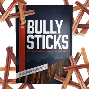 6-inch Bully Sticks (8oz./~9-11 Sticks) Healthy, All-Natural, Long-Lasting Dog Chew Bones - Low Odor - Mixed Thickness - Lab-Tested, Hand-Inspected and Packed with Love in The USA