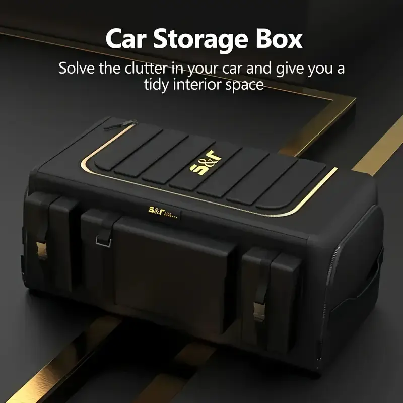 50L/70L Car Trunk Organizer Car Boot Storage Organiser Multi Pocket Car Boot Tidy Storage 3 Times Size Folded Portable Waterproof 1680D Oxford for Car/SUV/Truck/Auto,cars accessories