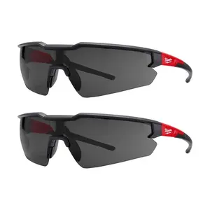 Safety Glasses with Tinted Anti-Scratch Lenses (2-Pack)