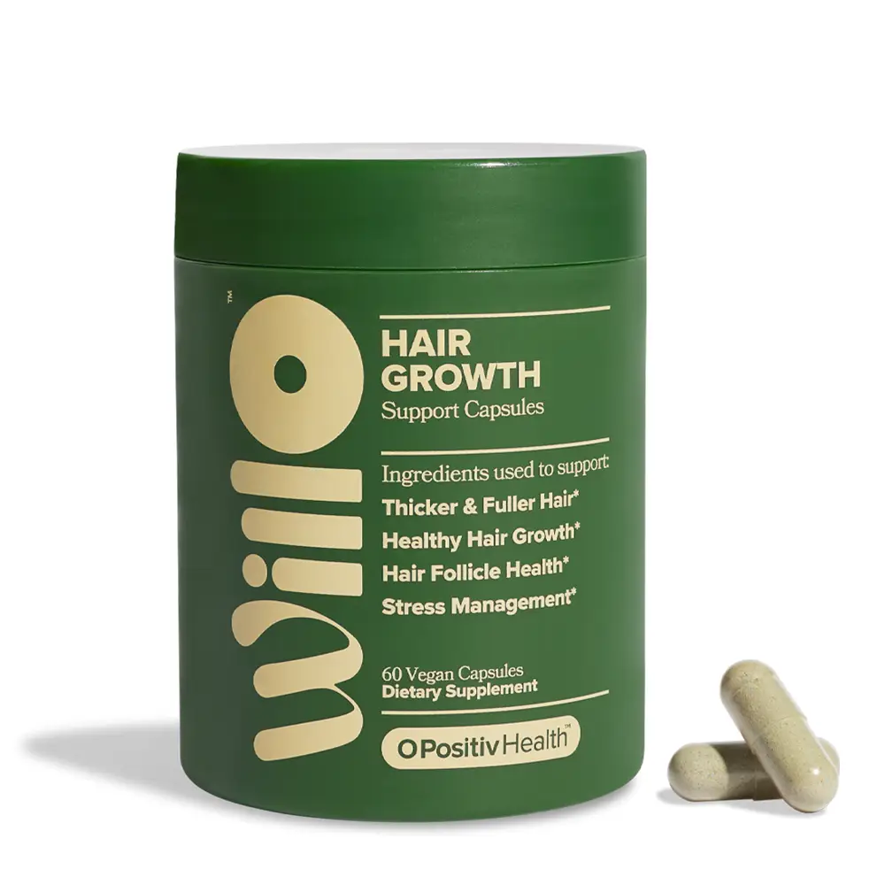 WILLO Hair Growth Support for Women - Supports Thicker, Fuller Hair & Healthy Hair Growth - 30 Servings (Pack of 1)