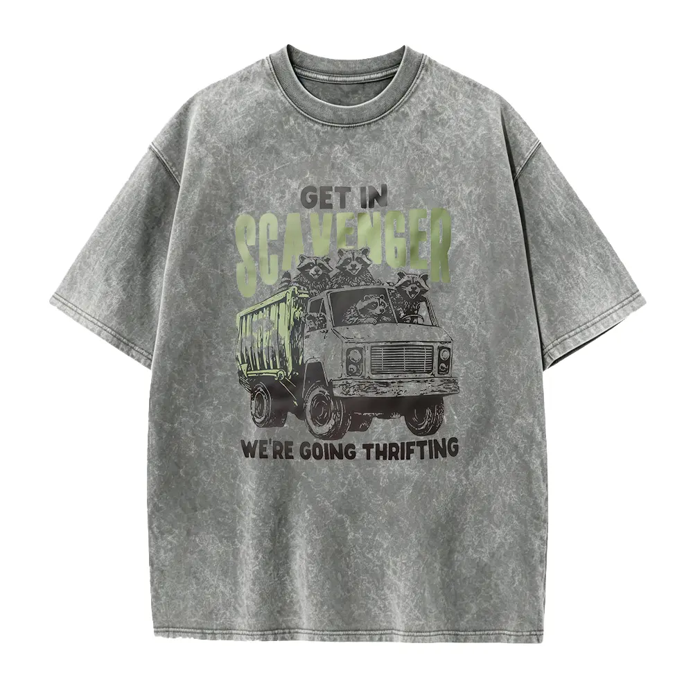 Get in Scavenger We're Going Thrifting Raccoon Shirt, Antiquing Shirt, Yard Sale TShirt, Flea Market T-Shirt, Estate Sales Thrift Store Tees