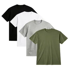 1/4 Pack Slim Fit Tees Crewneck,  Cotton Skin-Friendly Unisex Casual Gym Workout Everyday Short Sleeve Tees