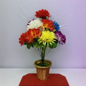 Rainbow Artificial Flowers for Outdoor Planter, Colorful Fake Flowers for Patio Porch Decor, Never Wilt or Fade