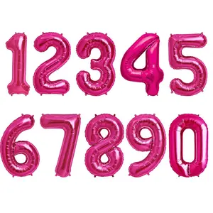 Party America 34" Fuchsia Jumbo Numbers