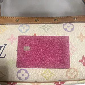 Pink Glitter Debit Credit Card Skin