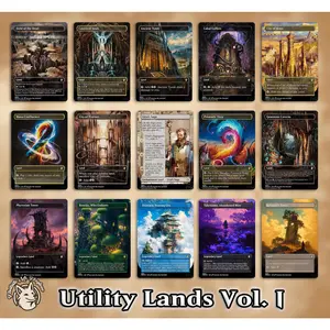 15+ Utility Lands | Proxy Cards — 2 Volumes! Buy Both for a Free Cmd Tower!—Tomb, Cradle, Coffers, Saga, City, Workshop, Bazaar, Academy