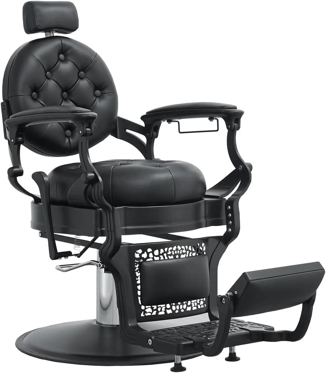 Barber Chair Hair Salon Chair,Heavy Duty 700 LBS, for Hair Stylist Barber Beauty Tattoo Massage(Black)