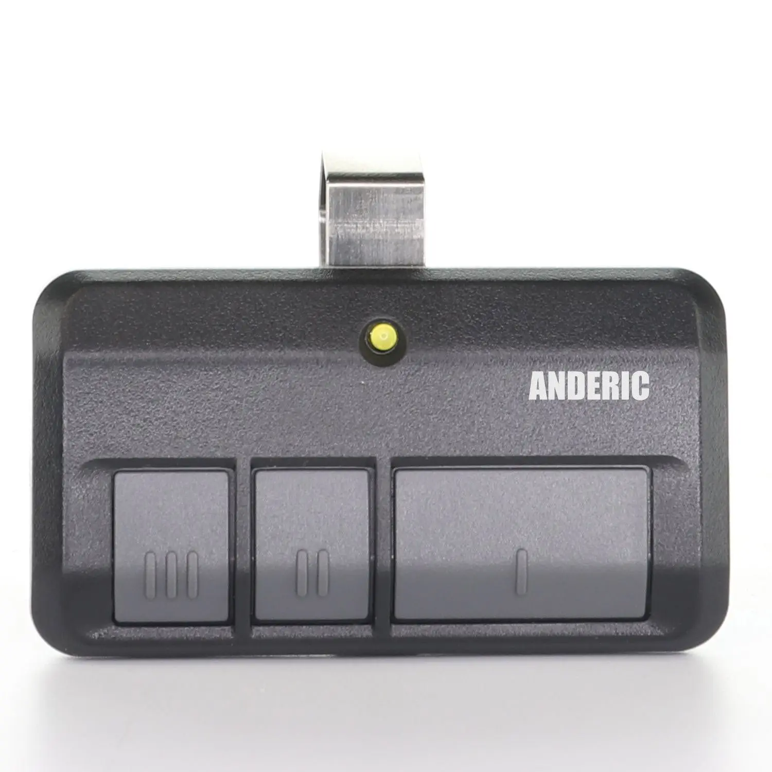 Anderic 893LM 953ESTD Replacement Three Button Garage Door Opener Remote Control for Chamberlain, Liftmaster, and Craftsman with Yellow Learn Button