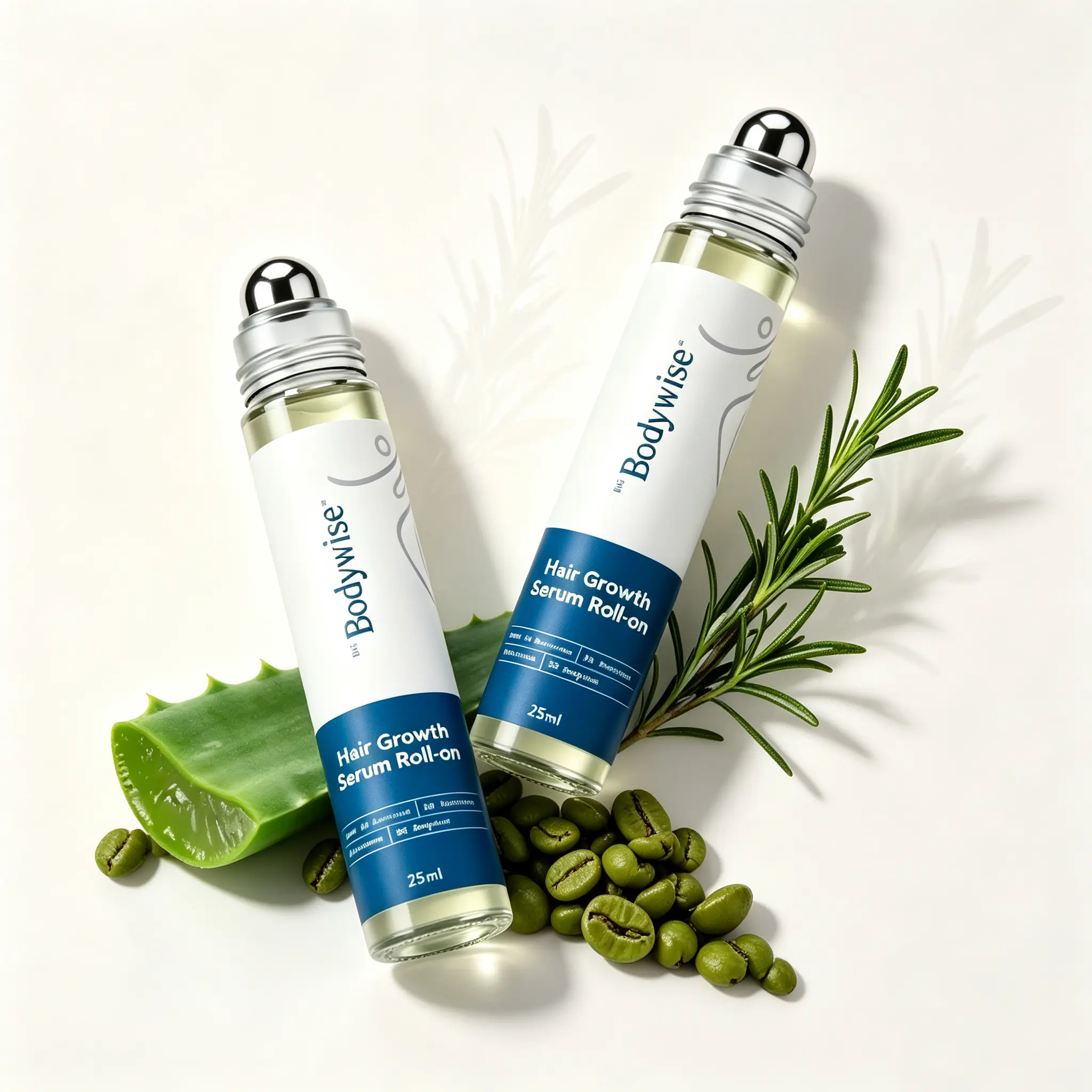 2-Pack Be Bodywise Scalp Energizing Roll-On | Rosemary, Saw Palmetto & Caffeine for Stress-Related Hair Shedding & Thinner-Looking Hair | Non-Greasy, Fast Absorbing Daily Hair Wellness for Women | 50ml Total