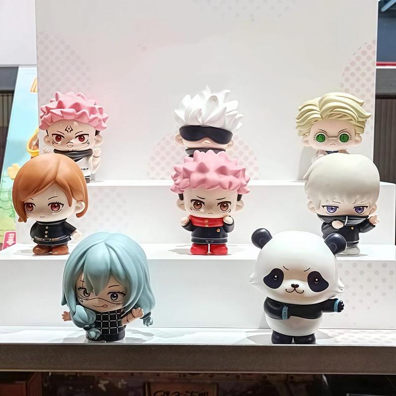 Jujutsu Kaisen Season 2 Q Version Collectible Figures, Tiger Staff Gojo Satoru Collectible Toy, Anime Figurine Gift, Daily Use Decor