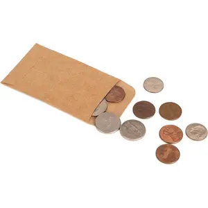 Coin And Small Parts Envelopes 500 Pack 2.25"x 3.5" With Gummed Flap For Homes And Office Use