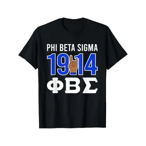 Phi Beta Sigma Fraternity Cotton T-Shirt with Stylish Patterns for Halloween, Christmas, and Everyday Wear