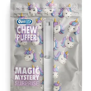 QuitGo Air Straw Magic Mystery Surprise Chew Habit Chew Stick – Plastic Reusable Natural Aid Straw to Curb Cravings & Breathe Freely