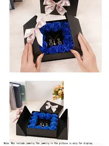A sense of ceremony for mom ✨  A rose box that can hold jewelry! Double door design, giving love and treasures together to the one you love the most, capable of proposing, Mother's Day, Valentine's Day, and anniversaries