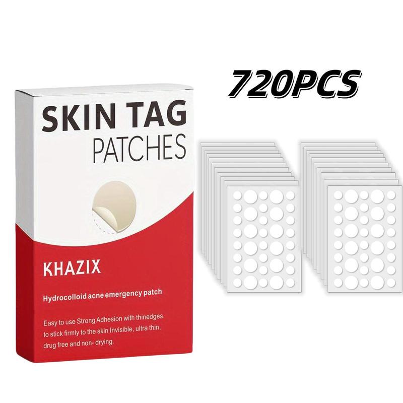 Gentle Skin Tag Patches, 720pcs/set Hydrocolloid Acne Care Patches, Moisturizing Facial Skin Care Stickers, Skin Care Products for Women, Pimple Patches, Christmas, Christmas Gift