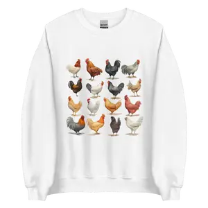 Cozy feather chicken crewneck sweatshirt