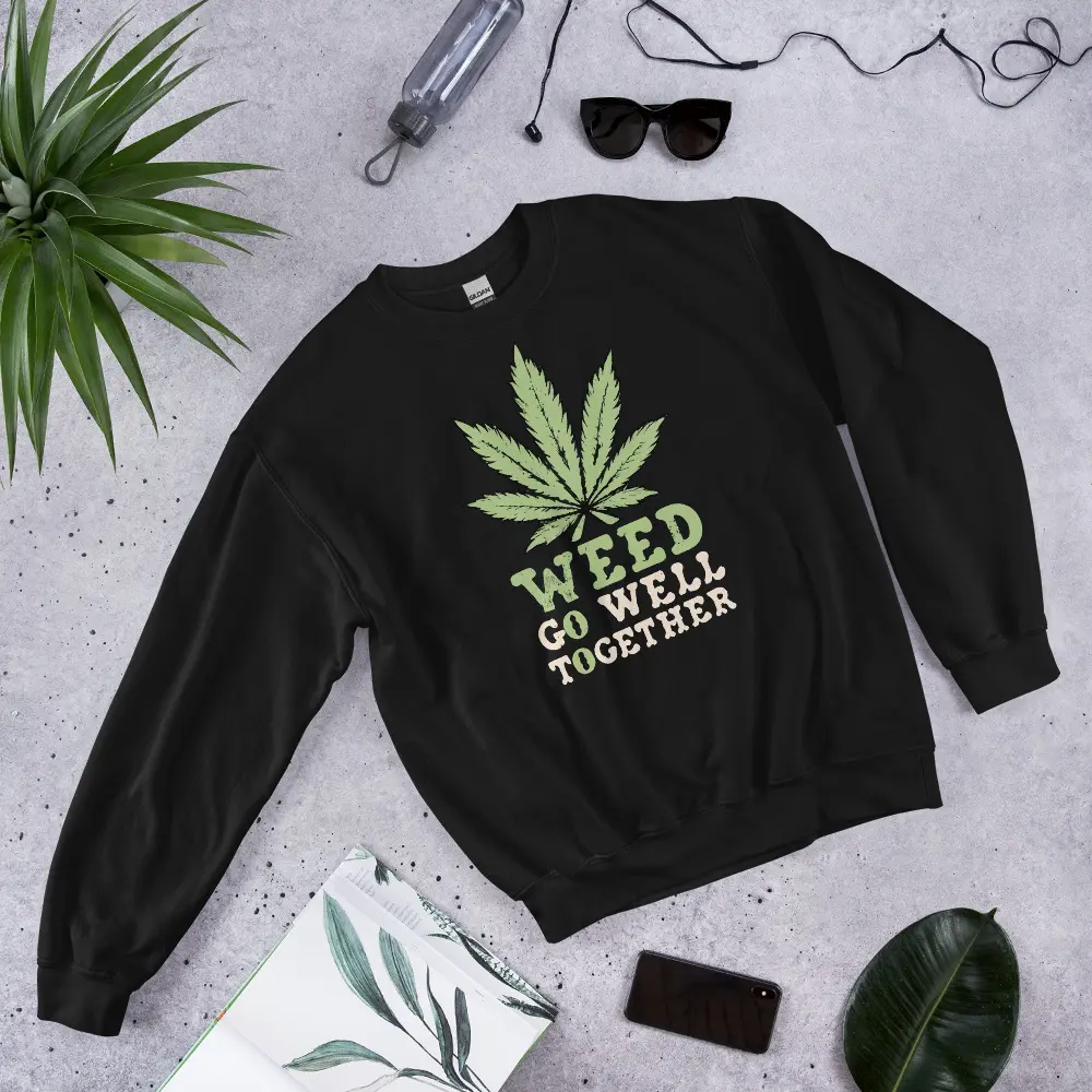 Weed Go Well Together Sweater