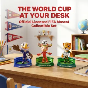 FIFA World Cup 2026 mascot, officially authorized figurine by the United States, Canada, and Mexico, and a collection of fan ornaments，6CM.