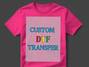 DTF Transfers Ready for Press, Personalized DIY Your Photo/Logo/Letter/Text, Direct To Film Transfers, Custom Heat Transfer, Print Your Own Crafts Design Clothing